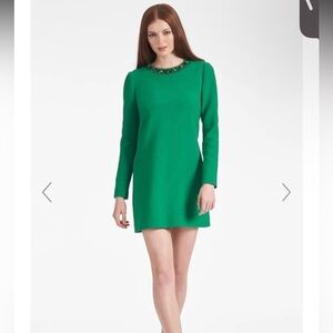 NWT - Sachin & Babi - Embellished Lily Dress - Cadmium Green - Size 12